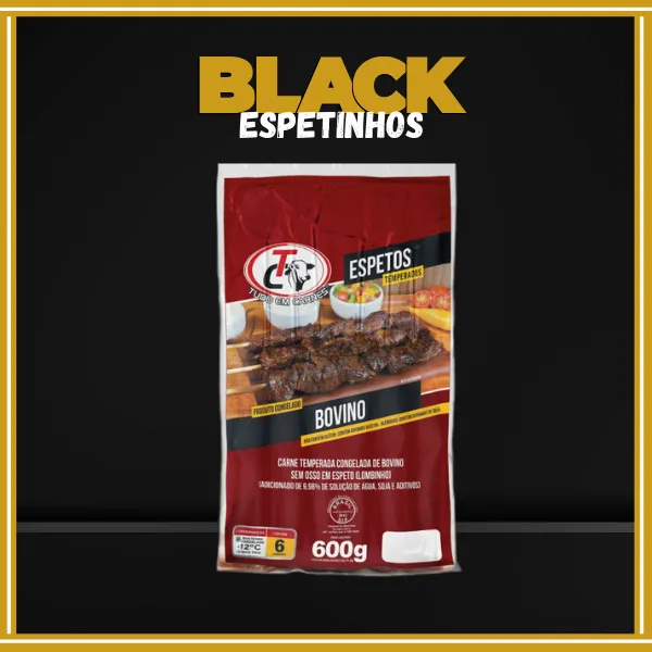 espetinhos de carne acougue black prime carnes